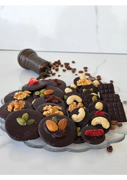 Narperi Handmade Belgian Dark Chocolate with Nuts and Dried Fruit
