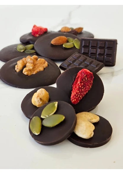 Narperi Handmade Belgian Dark Chocolate with Nuts and Dried Fruit